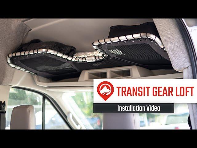 Ford Transit Headliner Overhead Shelf - Install Video