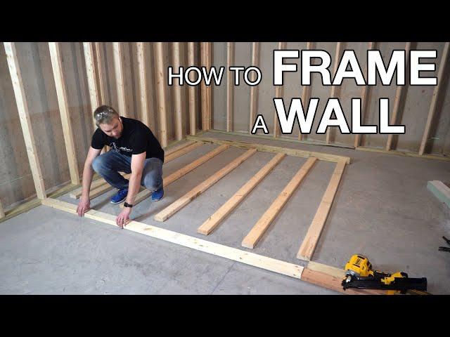 The Basics of Framing A Basement Wall