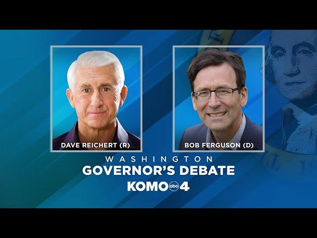 WA Gubernatorial candidates Dave Reichert and Bob Ferguson square off in 2nd debate