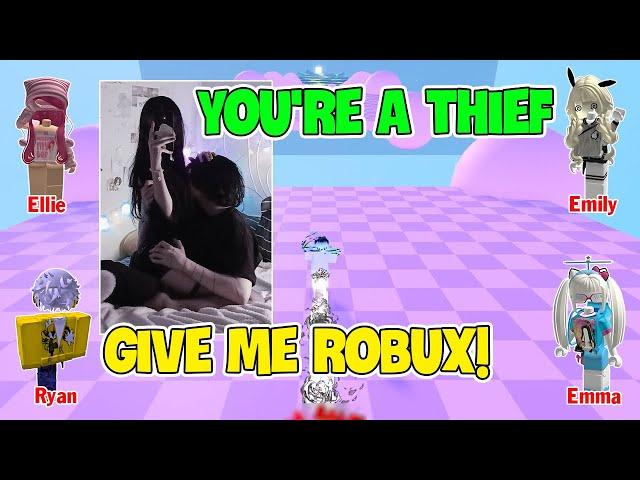 TEXT To Speech Emoji Groupchat Conversations | He Is Using Me For Robux