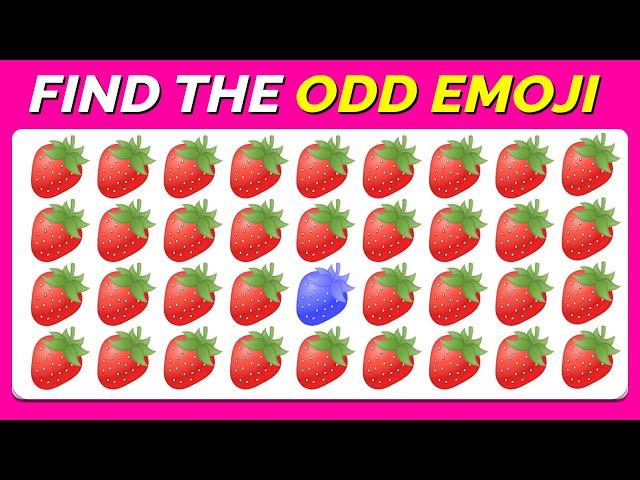 FIND THE ODD EMOJI OUT️‍️ | Ultimate Emoji Puzzle Showdown 2024