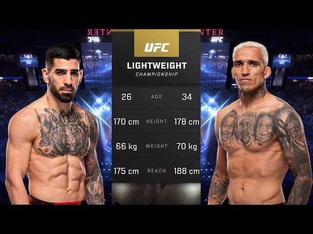 Ilia Topuria vs Charles Oliveira Full Fight - UFC 5 Fight Night
