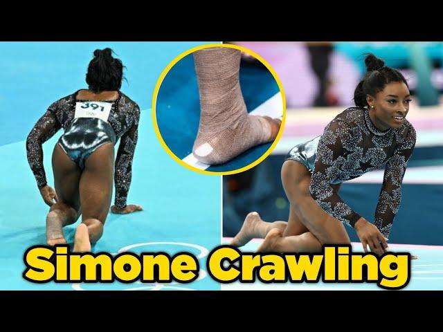 New Footage of Simone Biles CRAWLING on the floor with Injury before nailing an EPIC vault routine