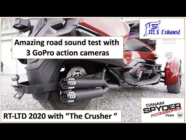 RLS Exhaust Crusher series - Road sound test with 3 Gopro - RT LTD 2020 - The Spyder Shop