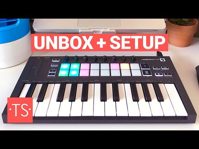 Novation Launchkey Mini MK3 (25 key MIDI keyboard) - Unboxing and Setup with Ableton Live