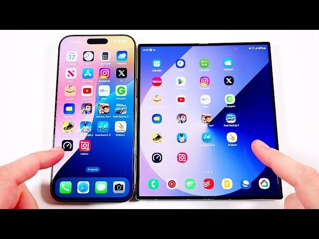 iPhone 16 Pro Max vs Galaxy Z Fold 6 Speed Test