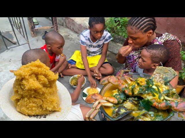 Authentic African village cooking | Rivers Native SEA food  in the village