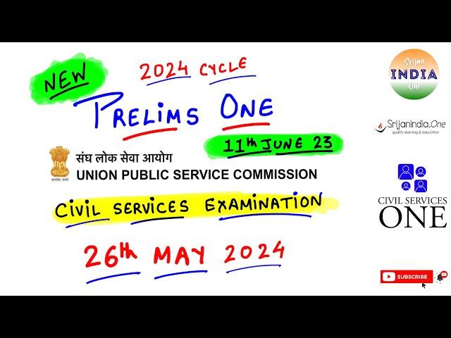 Prelims One 2024| UPSC Civil Services Exam | Srijan India One