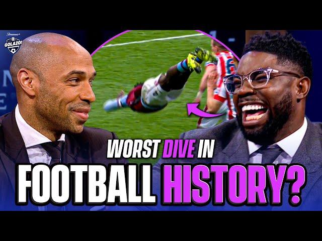 Micah Richards gets trolled for the WORST dive in football history! | UCL Today | CBS Sports Golazo