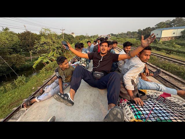 Crazy Journey on Train Roof || Mr.Vishal