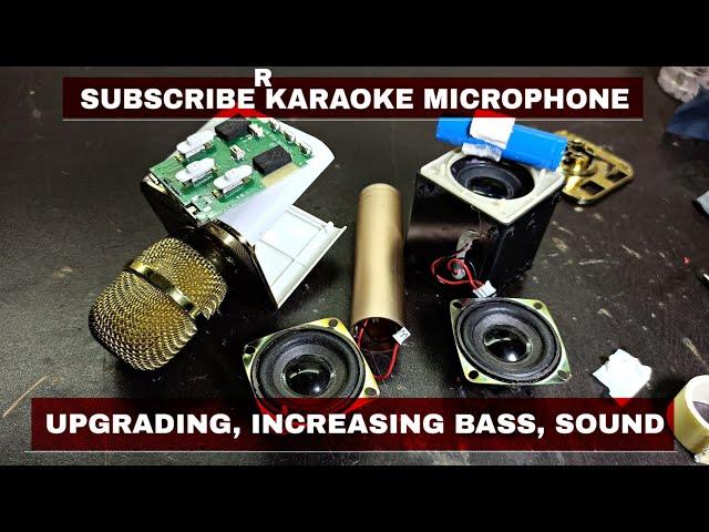 How to increase bass and sound of Bluetooth microphone speaker Q7 |upgrading karaoke microphone Q7