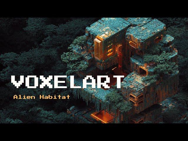 Alien Habitat - Voxel Art