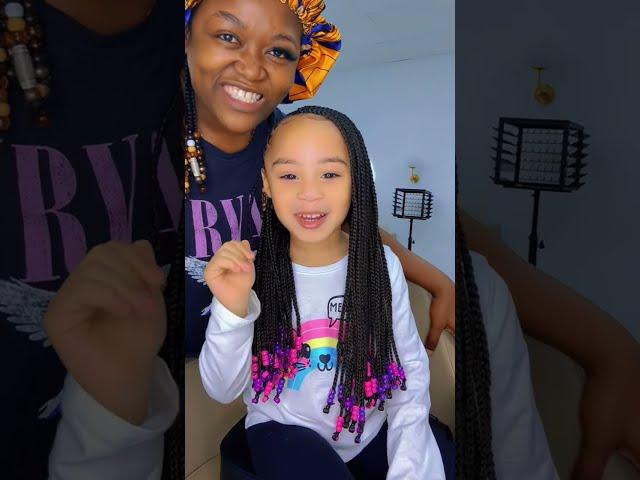 I like when she said oh my god I love it #ishowhair #wiginstall #hairstylist #kidshairstyle