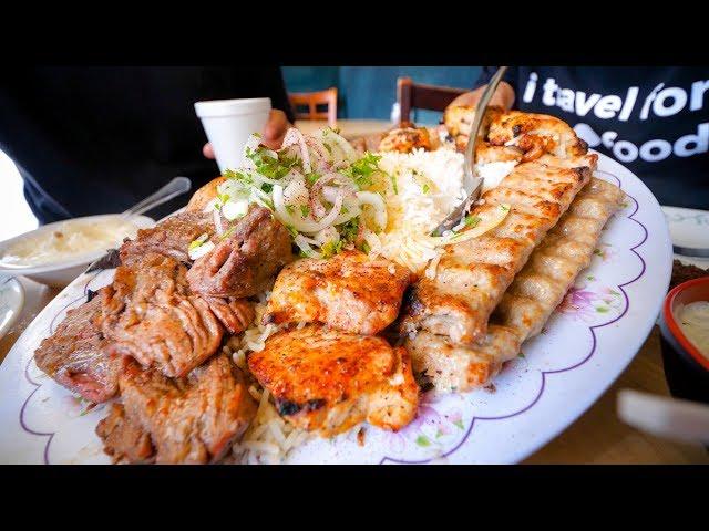 Best Restaurants in Los Angeles - BIG KABOB PLATTER + Must-Eat Food Tour in LA!