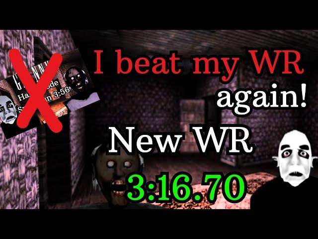 【World Record】Granny 4 The Rebellion -Speedrun (3:16)｜Basement escape｜Hard Mode