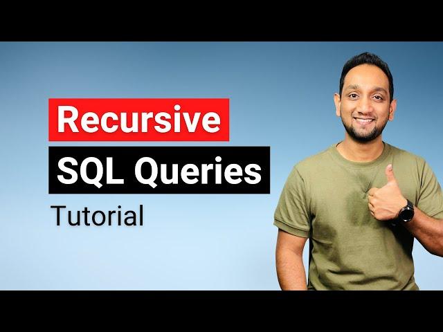 Recursive SQL Queries Tutorial | Learn to write SQL Queries using Recursion