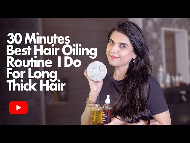 30 MINUTES BEST HAIR OILING ROUTINE I DO FOR LONG THICK HAIR | Dr. Arooba Batool