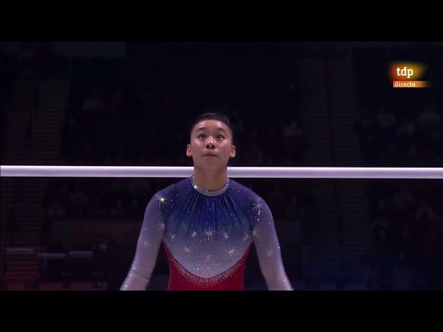 Leanne Wong (USA) UB TF  2022 World Championships Team Final 13.766