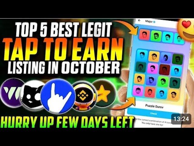 5 Airdrops Claiming List For October Month || Lastest Crypto Airdrops List