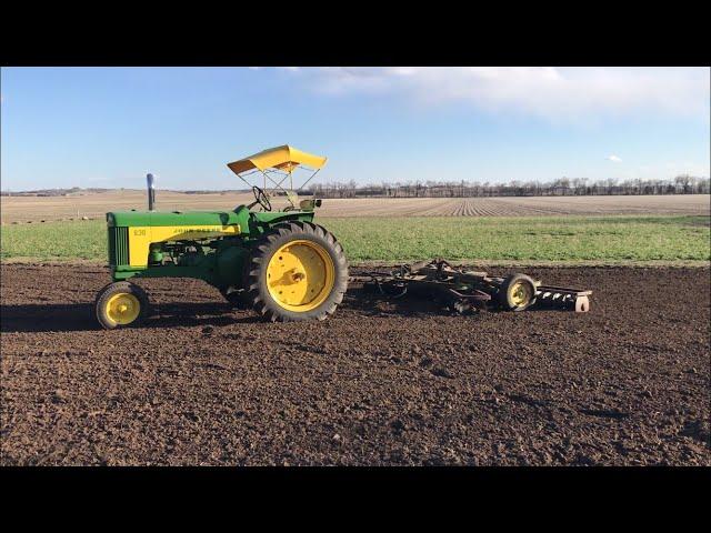 Disking With The 1959 John Deere 630 Tractor