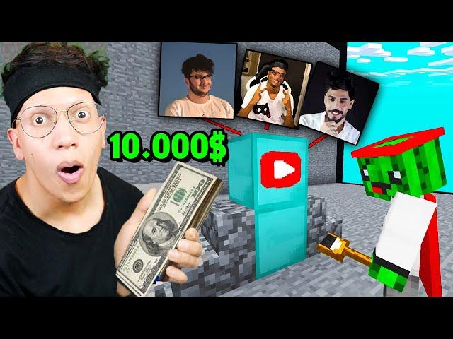 مسابقة رسم اليوتيوبر الصح في ماين كرافت يربح 10,000$ دولار !!