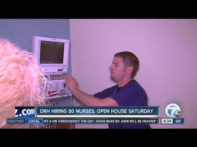 Detroit Receiving Hospital hiring 80 nurses