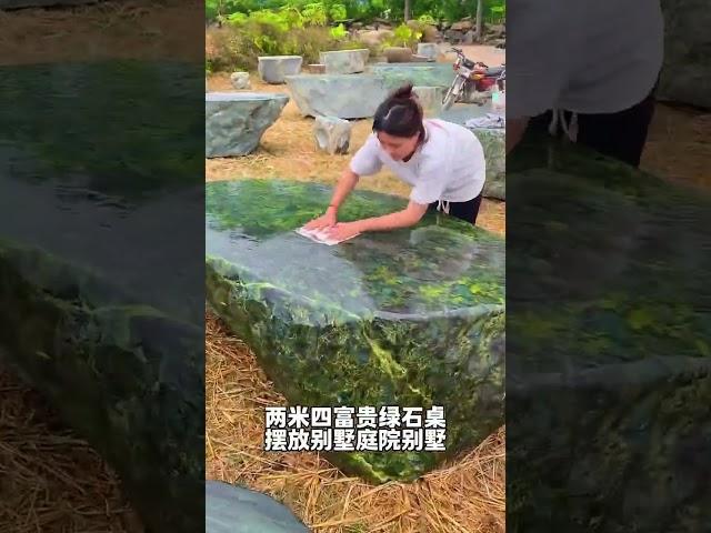 High-end stone table for courtyard villa, perfect for drinking tea and playing chess