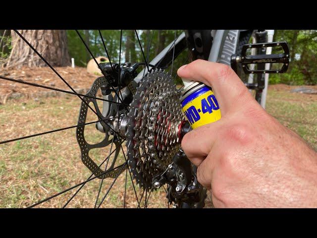 WD40 to Lubricate Your Bike Chain