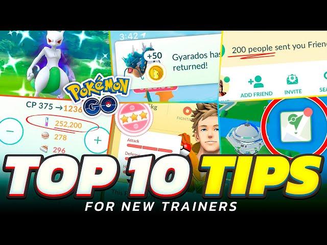 TOP 10 Tips for BEGINNERS in Pokemon GO!