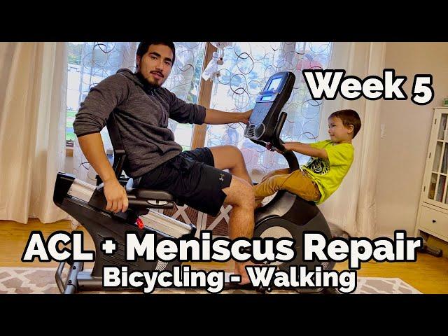 ACL + Meniscus Stitches - 5-Weeks: Biking and Walking!