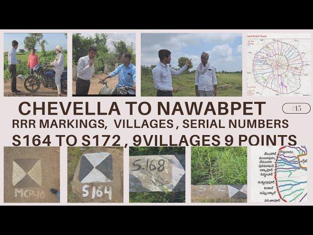 Regional Ring Road Villages, Survey Markings, Maps and Road Developments from Chevella to Nawabpet