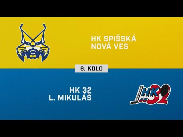 6. kolo: HK Spišská Nová Ves – HK 32 Liptovský Mikuláš 4:3 pp (HIGHLIGHTY)