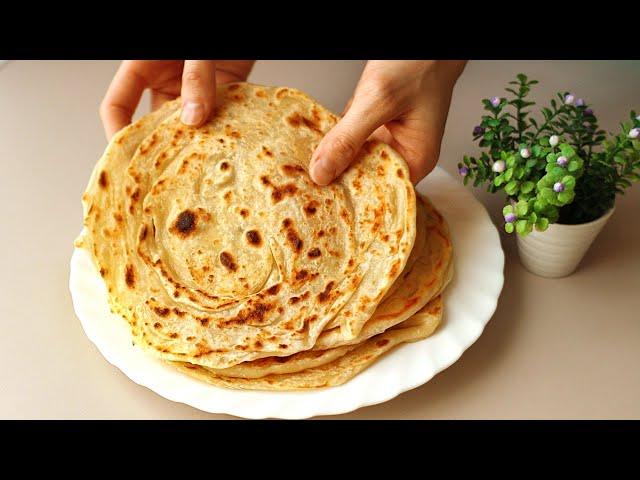 NO yeast! The most delicious layered bread in a pan in 10 minutes!