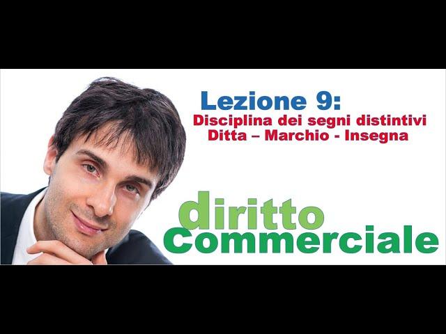 Diritto Commerciale Video Lezione n.9: Disciplina dei segni distintivi. Ditta - Marchio - Insegna