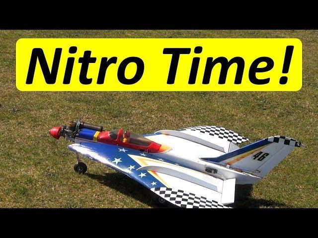 Fast nitro RC plane flown by Crash-test pilot Richard