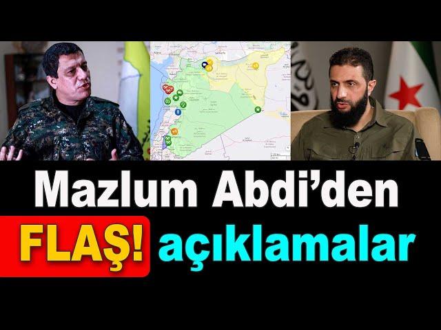 Mazlum Abdi: Şam hükümetine teslim etmeye hazırız, Almanya Cumhurbaşkanı parlamentoyu feshetti