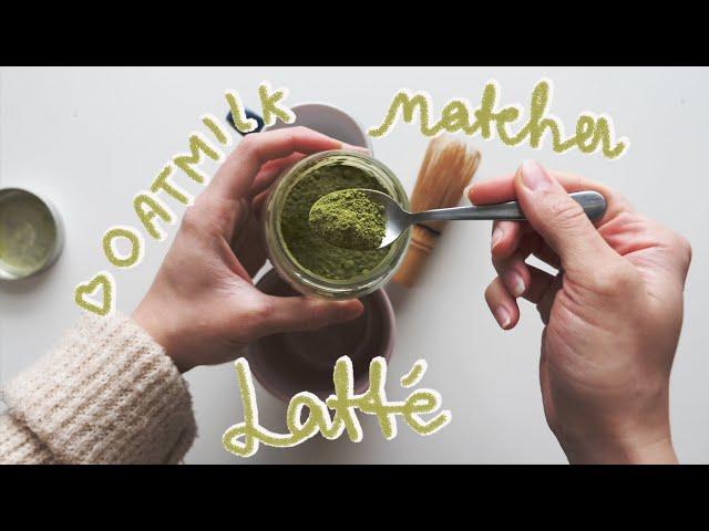 EASY oat milk matcha latte recipe