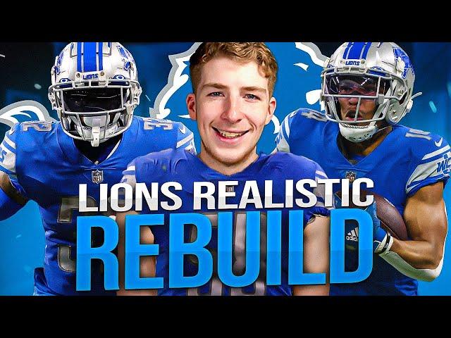 DETROIT LIONS REALISTIC REBUILD IN MADDEN 23!