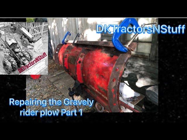 Repairing the Gravely Rider plow part 1