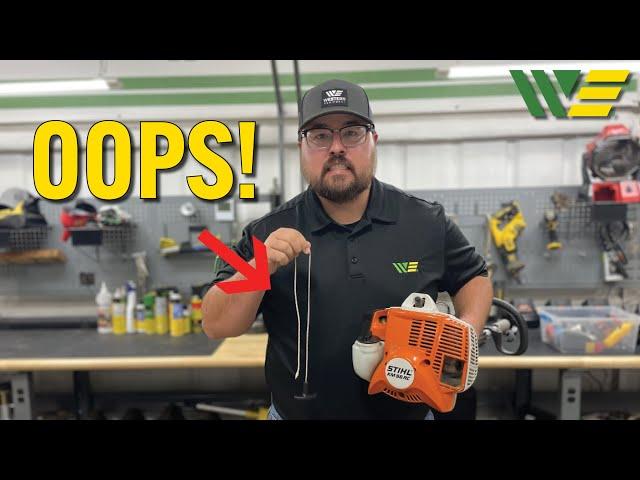 How to Fix Broken Starter Rope in Weedeater or other Engines