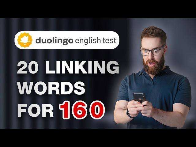 Duolingo English Test | Score 160 with 20 Linking Words