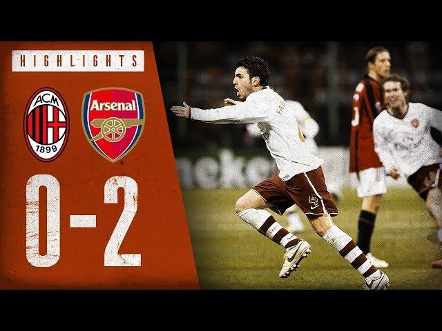 Fabregas from 30 yards! | AC Milan 0-2 Arsenal | March 4, 2008 | Arsenal Classics