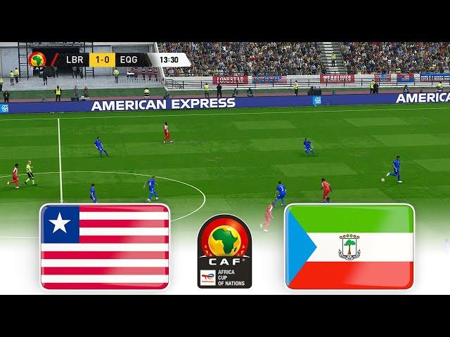 LIBERIA vs EQUATORIAL GUINEA  CAF AFRICA CUP 2025 MOROCCO QUALIFICATIONS  FOOTBALL Gameplay HD