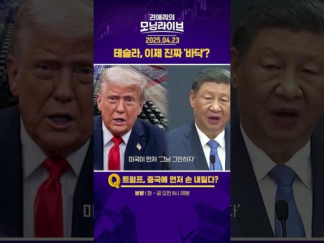 테슬라, 이제 진짜 '바닥'? #권애리모닝라이브 #권모라 #하이라이트