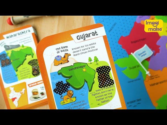 Imagimake | Mapology | India Map with Flash Cards | #playandlearn