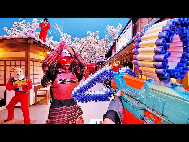 Nerf War | SAMURAI Battle (Nerf First Person Shooter)