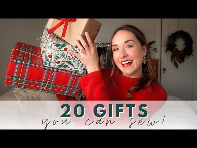 20 Handmade Gift Ideas You Can SEW!  | Holiday Sewing Patterns & DIY Gift Inspiration