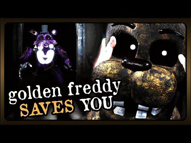 Golden Freddy SAVES YOU From Shadow Freddy & Afton (FNAF 2 Reimagined Night 6)