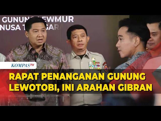 [FULL] Menteri PKP Maruarar-BNPB Ungkap Arahan Wapres Gibran usai Rapat Penanganan Gunung Lewotobi