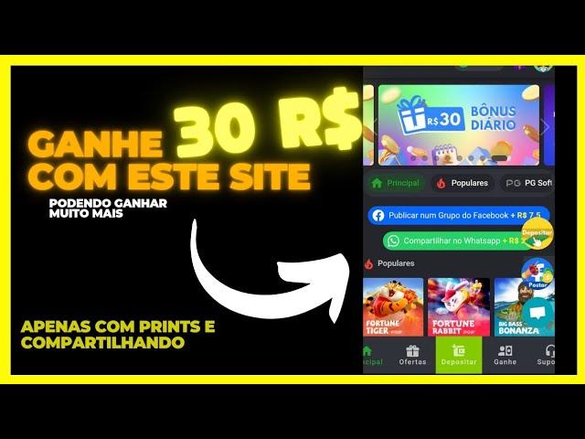 Ganhe + de 30 REAIS tirando PRINT com este site.